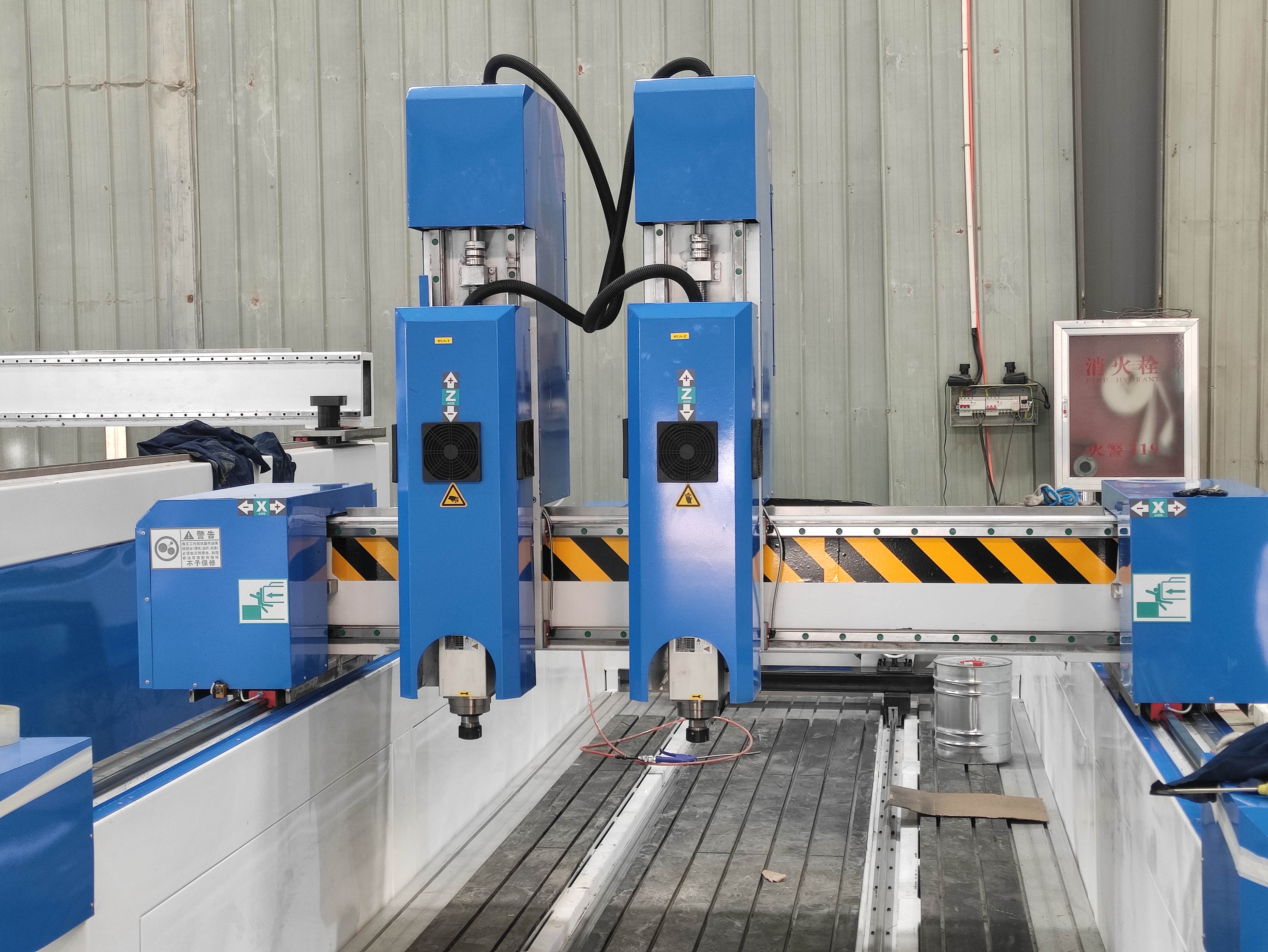 玉石雕刻機(jī)臺(tái)面不平，主軸發(fā)出噪音如何處理？